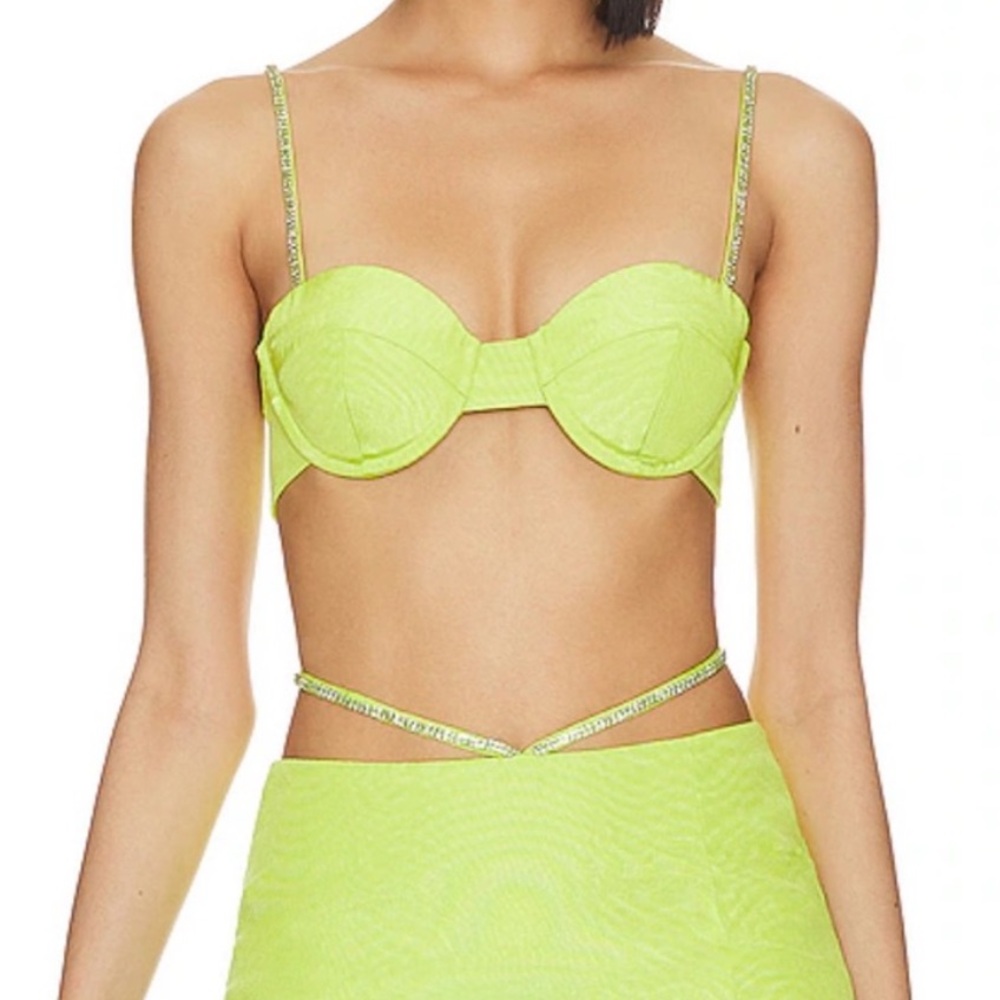 Camila Coelho Green Bralette Top